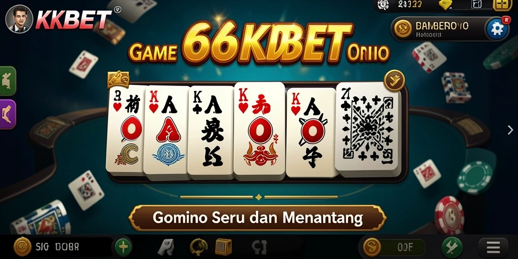Tampilan gameplay Domino yang seru dan menantang di 66KBET.