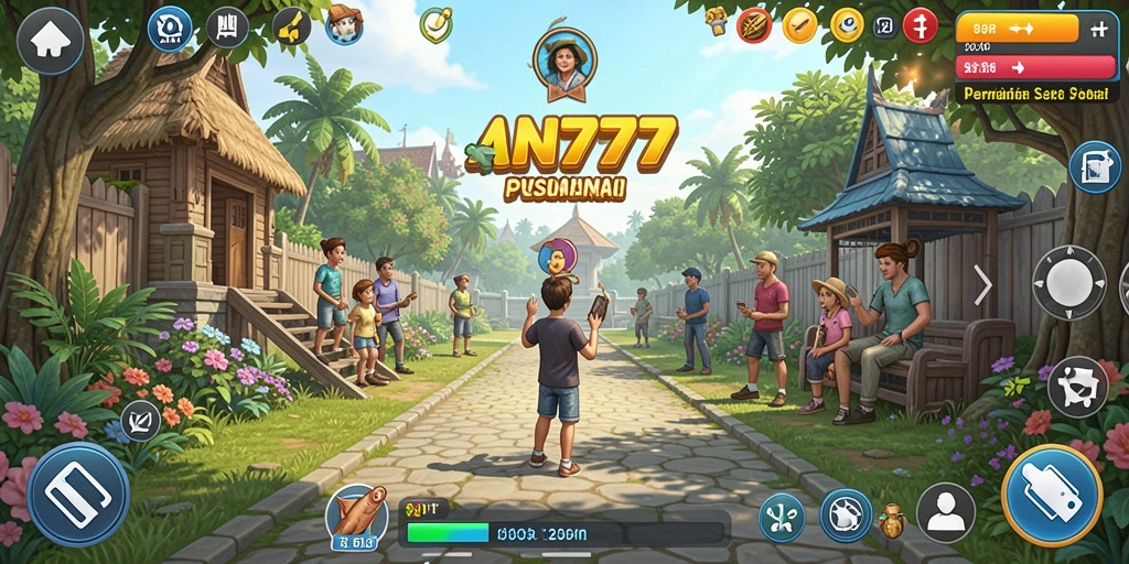 Tampilan gameplay AN777 yang mengasyikkan dan penuh warna.