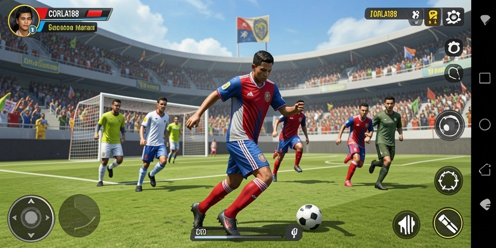 Screenshot dari gameplay <strong>CORLA188</strong> yang menampilkan serunya olahraga.