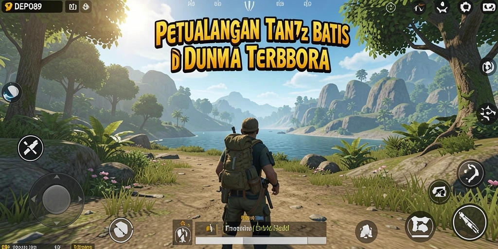 Tampilan gameplay mendalam di dunia terbuka DEPO89.