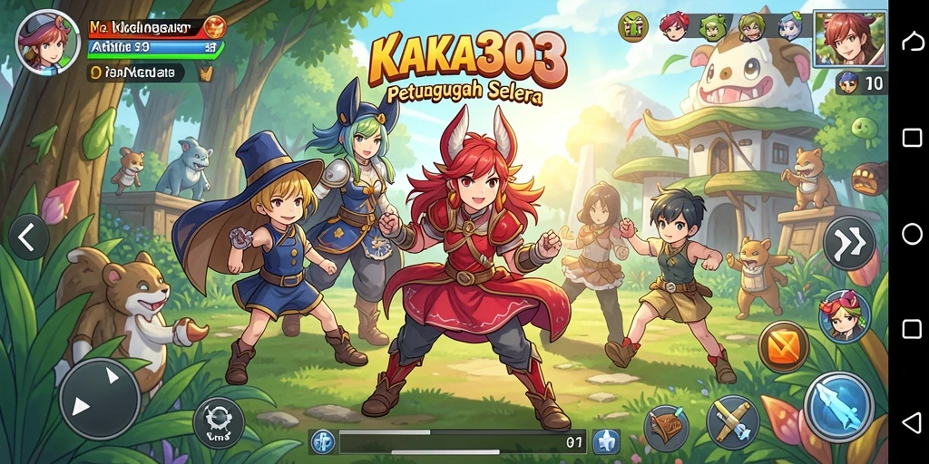 Gameplay KAKA303 yang seru dan penuh warna anime.