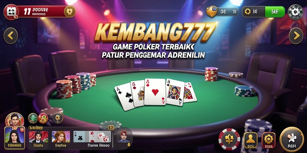Gameplay KEMBANG777 yang mendebarkan dalam permainan Poker.