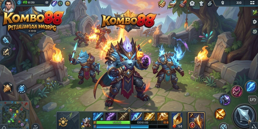 Tampilan gameplay KOMBO88 yang mendebarkan dalam dunia MMORPG.