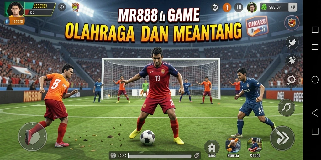 Tangkapan layar gameplay MR888 yang menampilkan aksi olahraga yang mendebarkan.