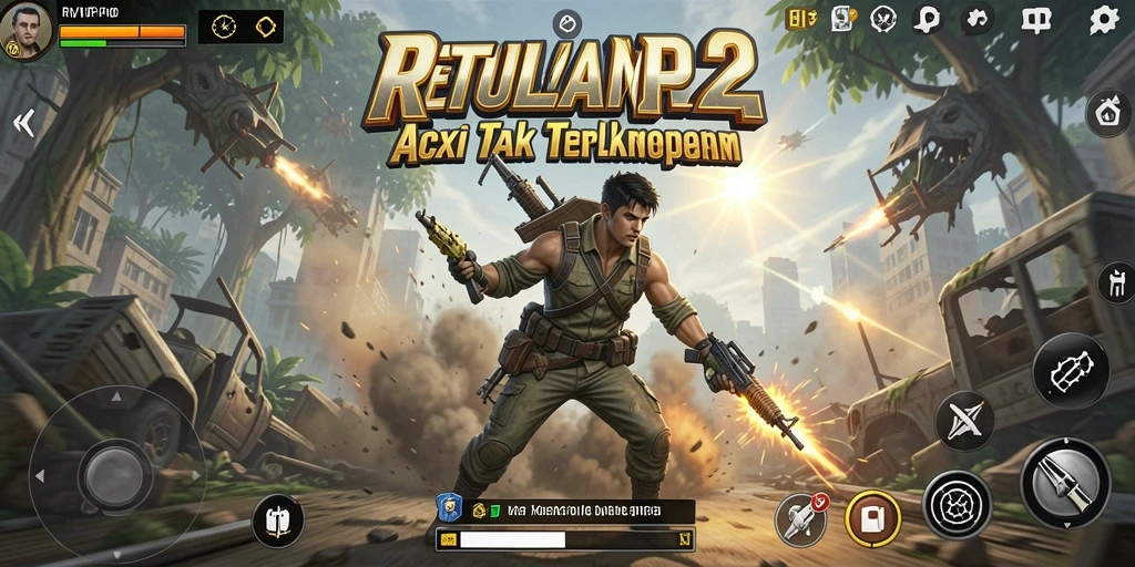 Tangkapan layar utama RVIP2 menampilkan momen aksi yang mendebarkan.