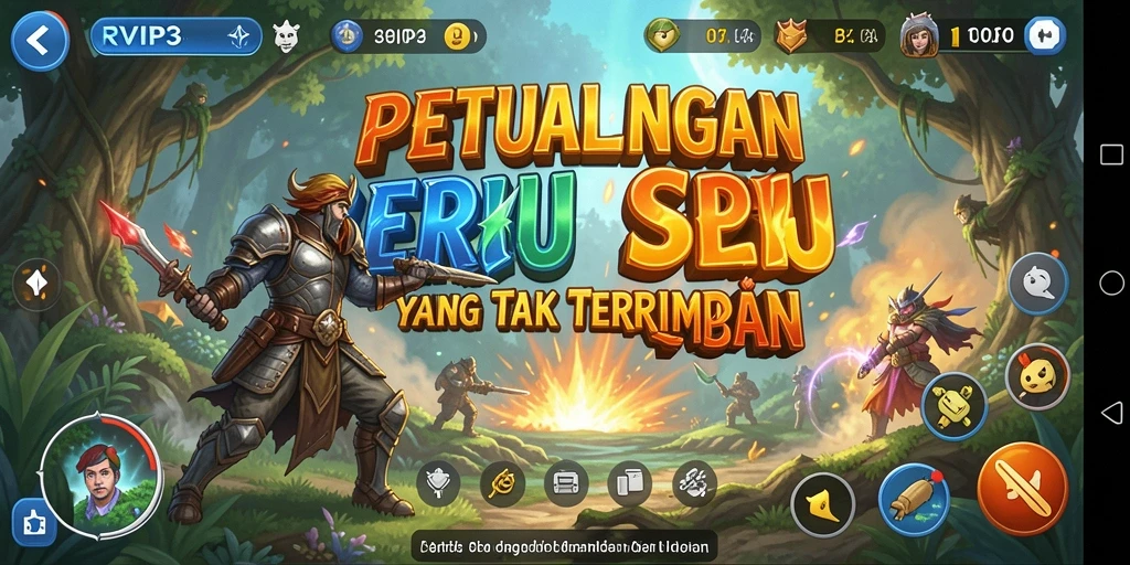 Tangkapan layar dari gameplay petualangan seru RVIP3