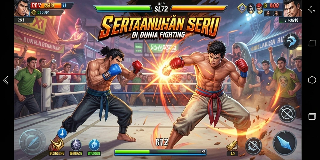 Tampilan dinamis pertarungan di SL72 dengan karakter beragam.