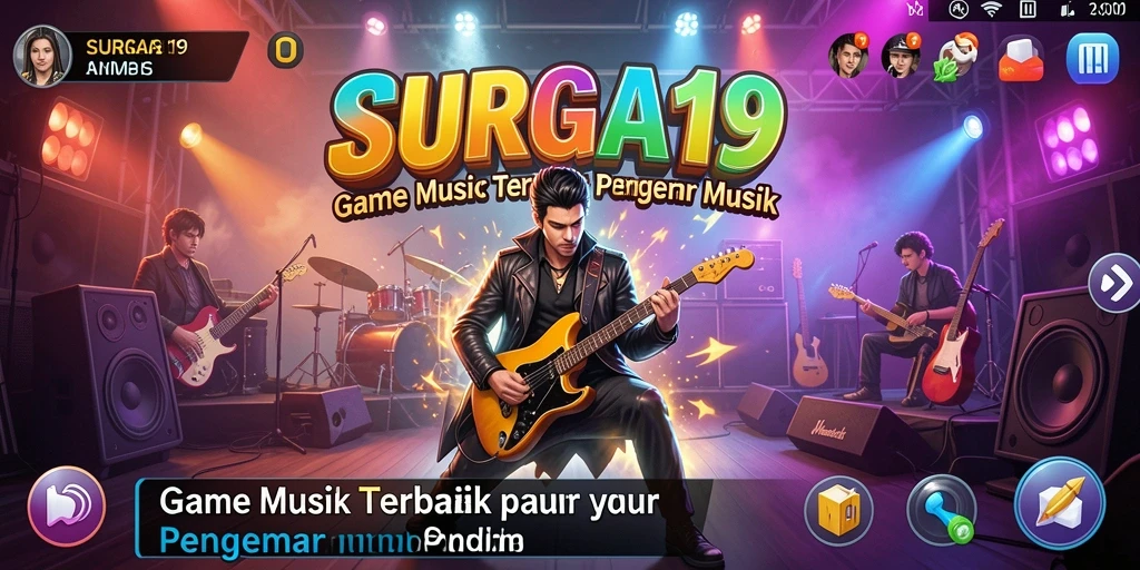 Tampilan gameplay SURGA19 yang menarik dengan musik yang menghibur.
