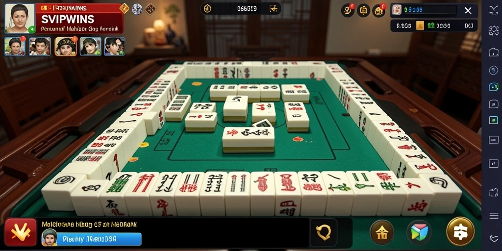Tampilan seru dari gameplay Mahjong di SVIPWINS.