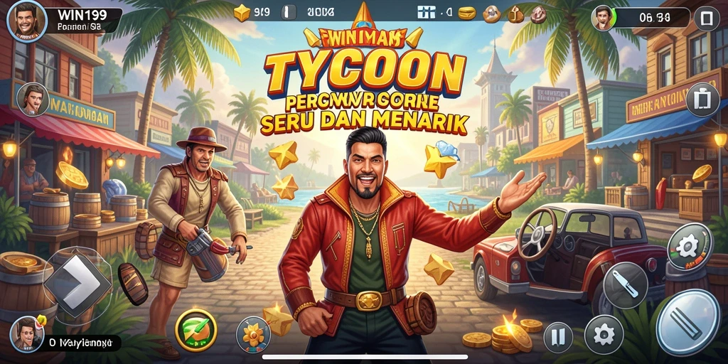 Tampilan gameplay seru dan interaktif dari WIN199 sebagai game Tycoon.
